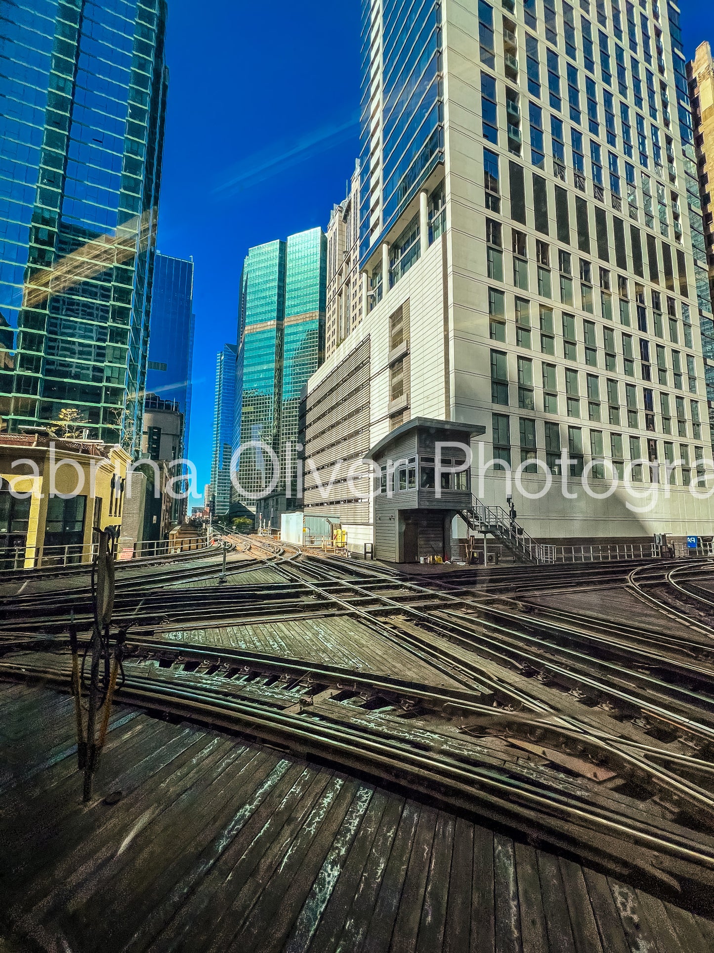 Chicago L Tracks Daytime